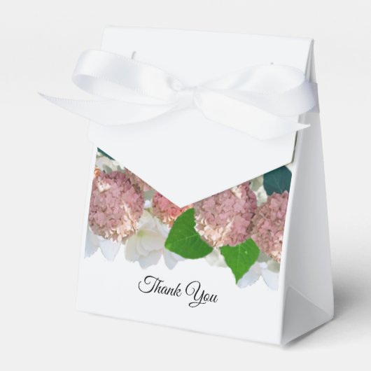 サンゴ色とサーモンピンクの花のボックス フェイバーボックス (正面サイド)
