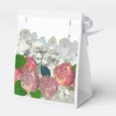 サンゴ色とサーモンピンクの花のボックス フェイバーボックス (裏面サイド)