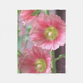 サンゴ花の葵 フリースブランケット