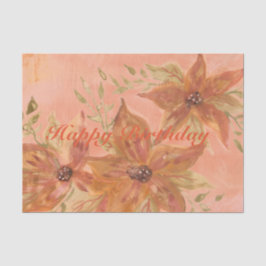 サンゴ花デザイン 薄葉紙