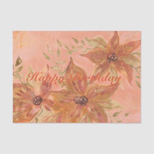 サンゴ花デザイン 薄葉紙 (正面)