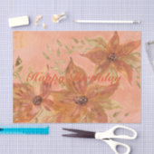 サンゴ花デザイン 薄葉紙 (クラフト)