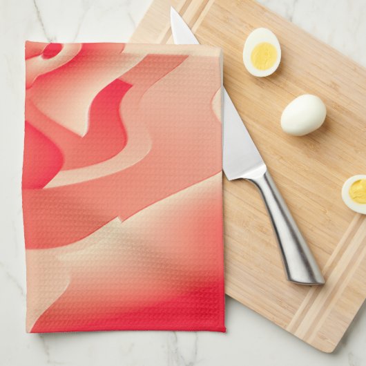 サンゴ花 キッチンタオル (四つ折り)