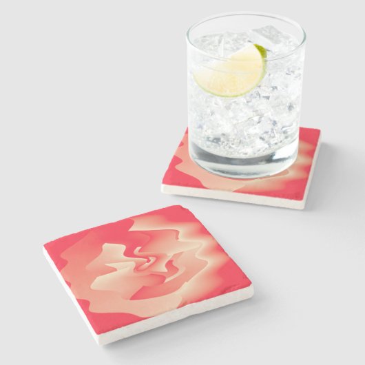 サンゴ花 ストーンコースター (横)