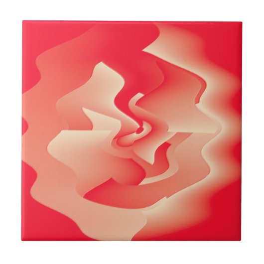 サンゴ花 タイル (正面)