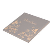 サンゴ蝶フローラ瓦 タイル (側面)