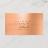 サンゴ金ゴールドサケ花植物金属MInima 名刺 (裏面)