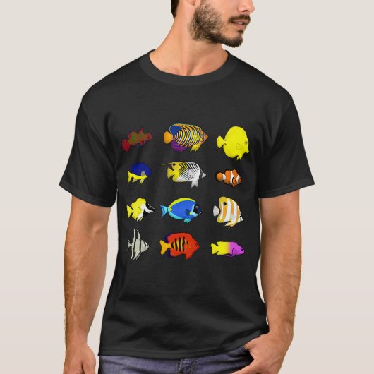 サンゴ魚2 Tシャツ (正面)