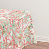 サンゴ鮮やかの枝と貝殻 テーブルクロス (インサイチュ)