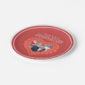 サンゴ35周年記念写真ハート紙プレート ペーパープレート (アングル)