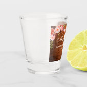 サンゴ フラワー ウッド ブライズメイド パーティー ショットグラス (左)