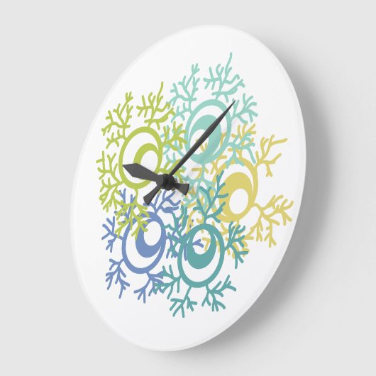 サンゴ ラージ壁時計 (傾斜)