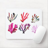 サンゴ、海床、オリジナルイラストレーションパターン マウスパッド (マウス)