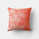 サンゴ/白抽象芸術 クッション (裏面)