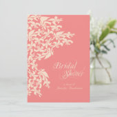 サンゴ（紋章の）フラ・ダ・リファンシーダマスクブライダルシャワー 招待状 (スタンド正面)