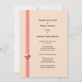 サンゴ（紋章の）フラ・ダ・リファンシーダマスクブライダルシャワー 招待状 (裏面)