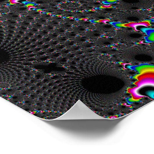 サンゴ – Mandelbrot ポスター (角)