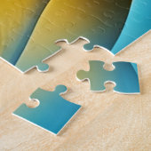 サンサイケデリック顔抽象芸術アート ジグソーパズル (側面)