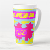 サンサニー輝くブライト色 カフェラテマグ (右アングル)