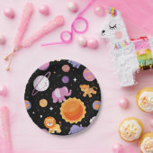 サンサファリのまわりにーの動物を宇宙で最初の旅 ペーパープレート (パーティー)