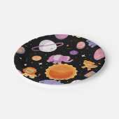 サンサファリのまわりにーの動物を宇宙で最初の旅 ペーパープレート (アングル)