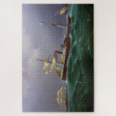 サンサルバドールセーリングパドルホイール船1886 ジグソーパズル (縦)