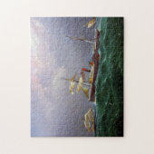 サンサルバドールセーリングパドルホイール船1886 ジグソーパズル (縦)