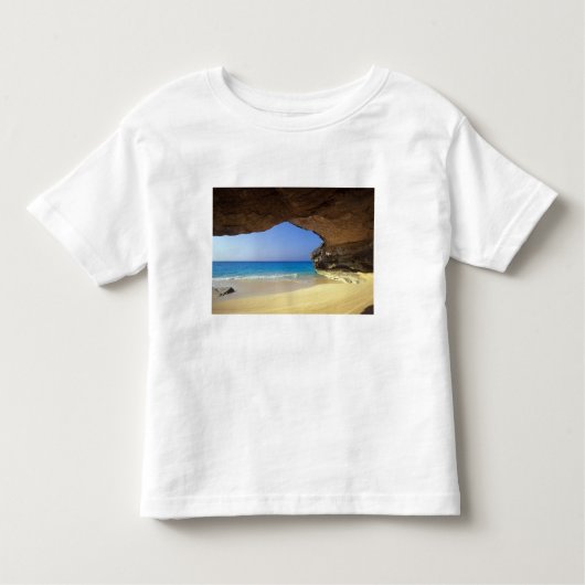 サンサルバフランスのドル島の湾に洞窟 トドラーTシャツ (正面)