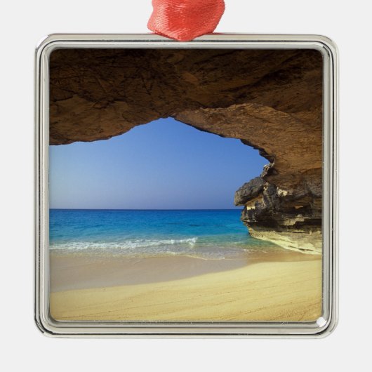 サンサルバフランスのドル島の湾に洞窟 メタルオーナメント (正面)