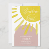 サンサンサンシャインガールズファースト誕生日招待状 招待状 (正面)