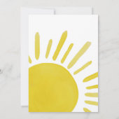 サンサンサンシャインガールベビーシャワー 招待状 (裏面)