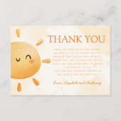 サンサンサンシャインサンキューカードノート エンクロージャーカード (正面)