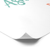 サンサンサンシャインベビーシャワー歓迎サイン ポスター (角)