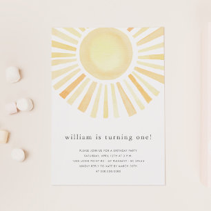 サンサンサンシャインボホファーストワンバースデーパーティー 招待状