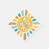 サンサンサンシャインボーイの1st誕生日パーティー スタンダードカクテルナプキン (角)