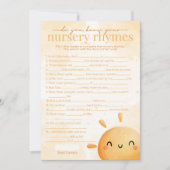 サンサンサンシャイン子供部屋ライムベビーシャワーゲーム 招待状 (正面)