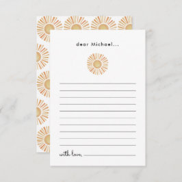 サンサンサンシャイン1st誕生日タイムカプセルカード サンキューカード