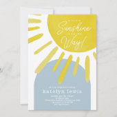 サンサンシャインボーイ赤ちゃんシャワー 招待状 (正面)