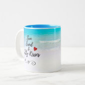 サンサンドと塩辛キストロピカルビーチ ツートーンマグカップ (正面左)