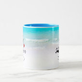 サンサンドと塩辛キストロピカルビーチ ツートーンマグカップ (中央)