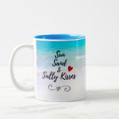 サンサンドと塩辛キストロピカルビーチ ツートーンマグカップ (左)