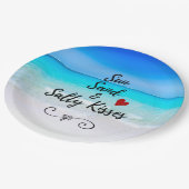 サンサンドと塩辛キストロピカルビーチ ペーパープレート (アングル)