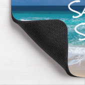 サンサンドシートロピカルビーチターコイズ水 マウスパッド (コーナー)