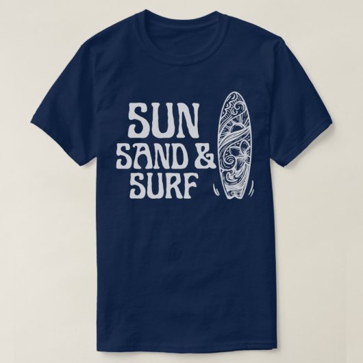 サンサンド&サーフサーフおもしろいことわざ Tシャツ (デザイン正面)