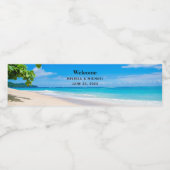 サンサンド&サーフトロピカルビーチ結婚式 ペットボトルラベル (シングルラベル)