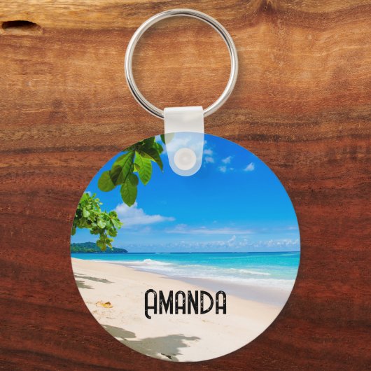 サンサンド&サーフトロピカルビーチ キーホルダー (正面)