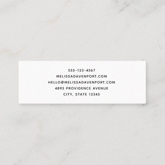 サンサンド&サーフトロピカルビーチ スキニー名刺 (裏面)