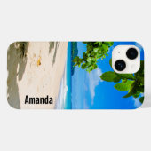 サンサンド&サーフトロピカルビーチ Case-Mate iPhoneケース (裏面 (横))