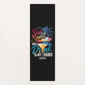 サンサンド&ドリンクを手にビーチクルーズ ヨガマット (正面)