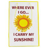 サンサンフラワーサンシャインサン ミディアムペーパーバッグ (正面)